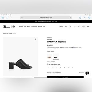 Sandals black from browns store